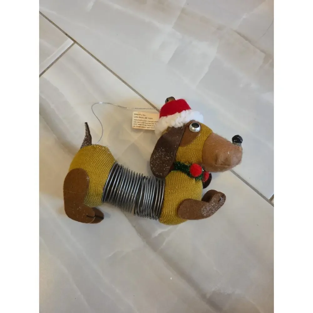 Sullivans Slinky Dog Hanging Ornament 5.5” Vintage Dillard's Christmas Decor - Picture 2 of 16